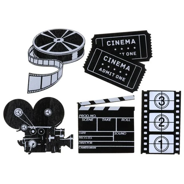 10 Confettis à Parsemer The Cinéma Noir - Bois