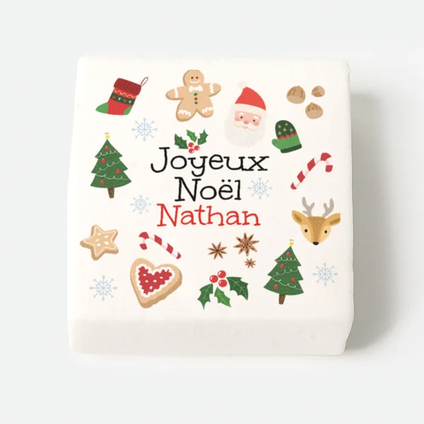 12 Guimauves personnalisées - Joli Noël
