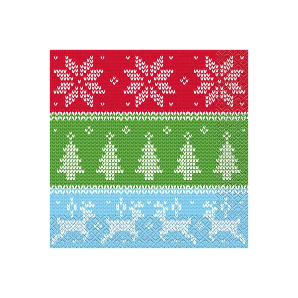 16 Serviettes Chandail Noël