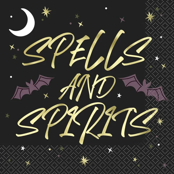 16 Serviettes Halloween Céleste Spells and Spirits