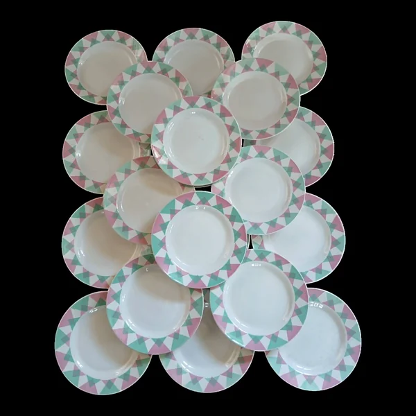 20 assiettes plates anciennes Digoin et Sarreguemines