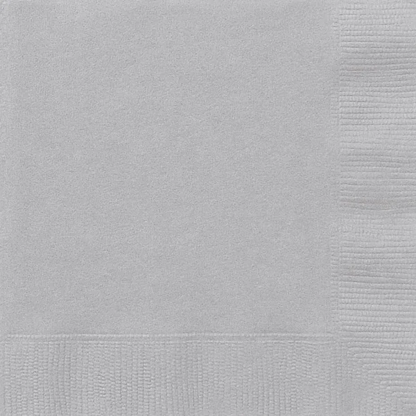 20 Serviettes - Argent