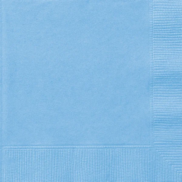 20 Serviettes - Bleu Poudré