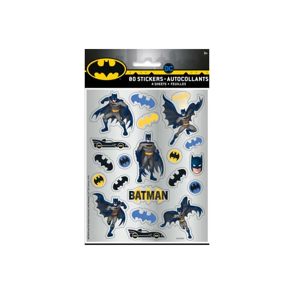 4 Planches de stickers Batman