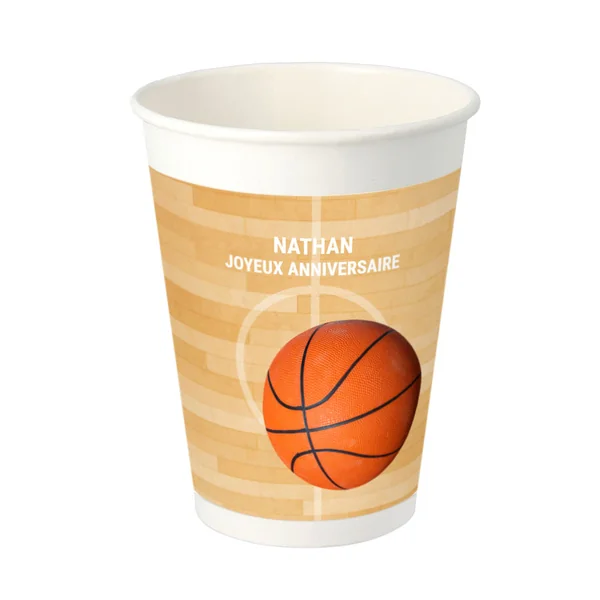 8 Gobelets à personnaliser - Basket