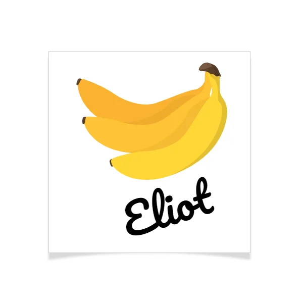 8 Tatouages à personnaliser - Bananes