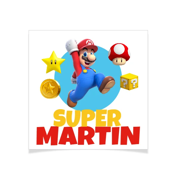 8 Tatouages à personnaliser - Mario