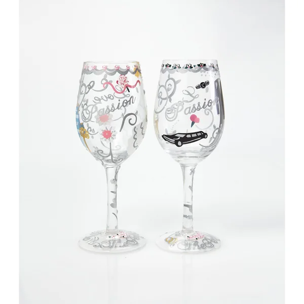 Assortiment de 2 verre à vin mariage - Lolita