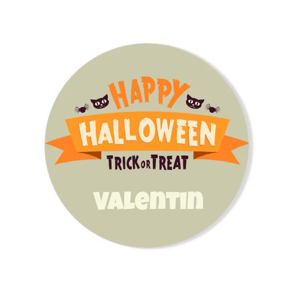 Badge à personnaliser - Happy Halloween
