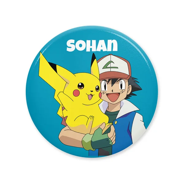 Badge à personnaliser - Pokémon Sacha