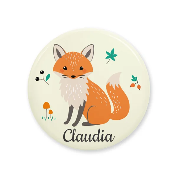Badge à personnaliser - Renard