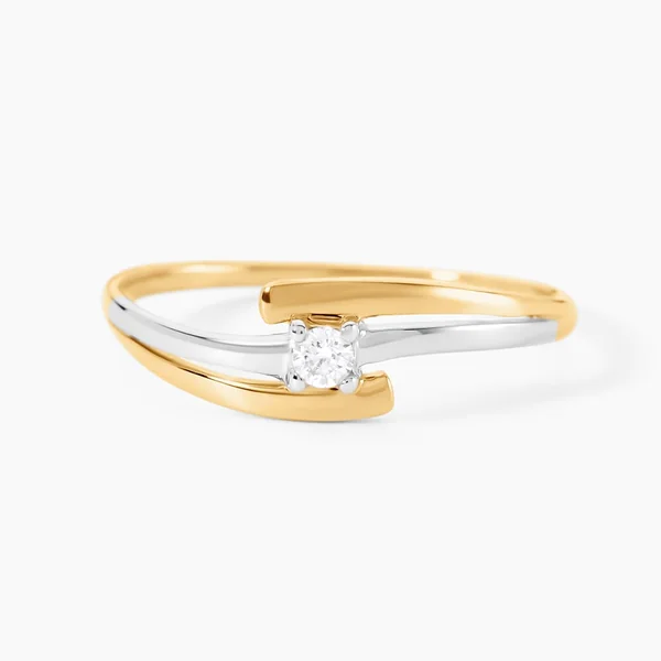 Bague Blandine Or Bicolore Diamant