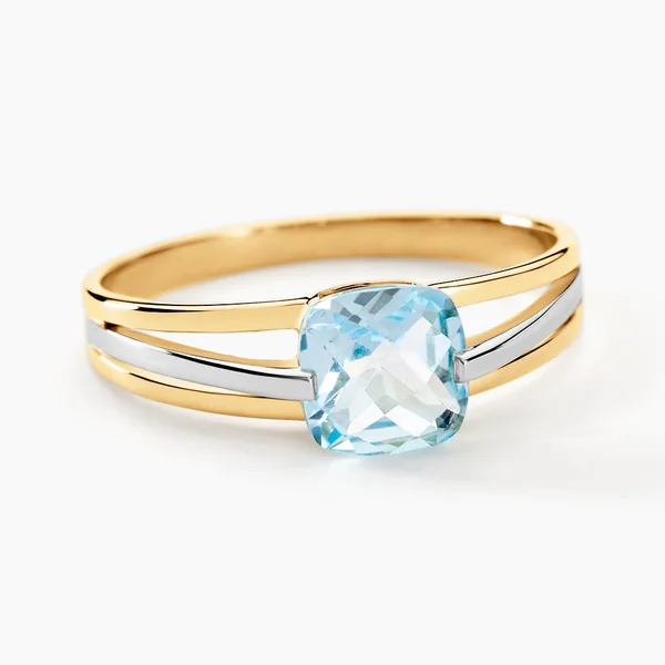 Bague Sidoine Or Bicolore Topaze