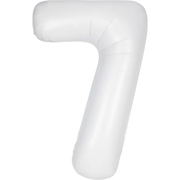 Ballon Géant Blanc Mat - Chiffre 7