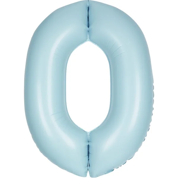 Ballon Géant Bleu Mat - Chiffre 0