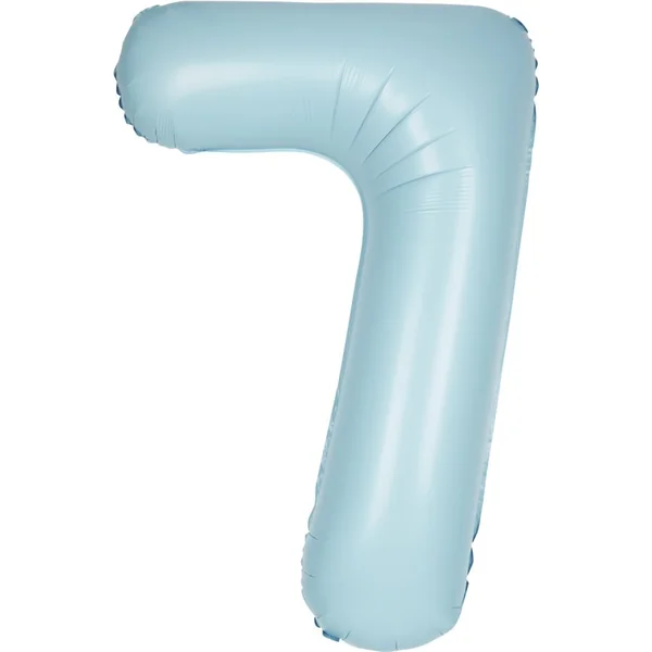 Ballon Géant Bleu Mat - Chiffre 7