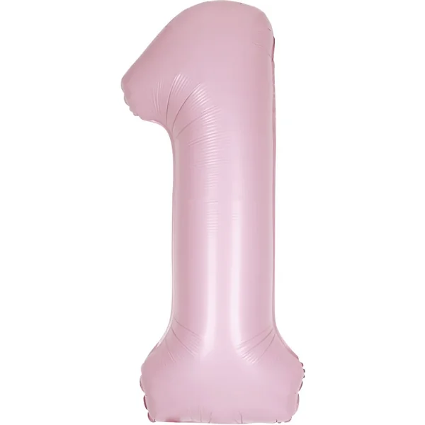 Ballon Géant Rose Mat - Chiffre 1