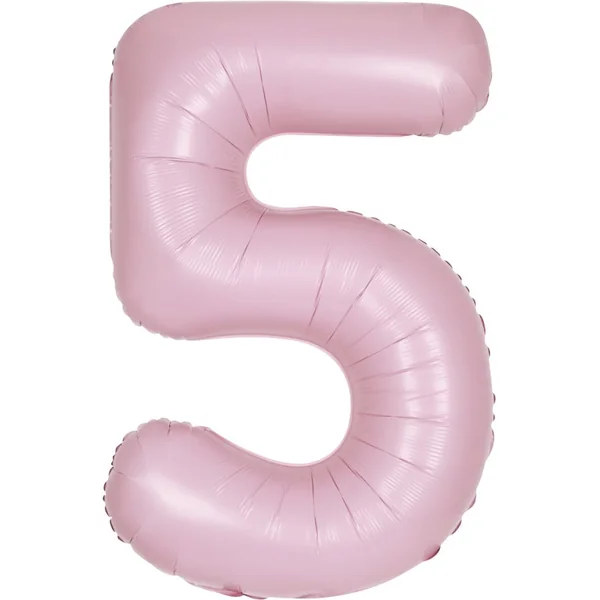 Ballon Géant Rose Mat - Chiffre 5