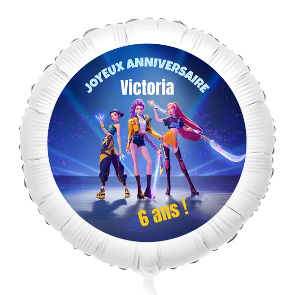 Ballon à personnaliser - KPop Demon Hunters