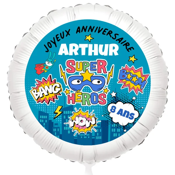 Ballon à personnaliser - Super-héros