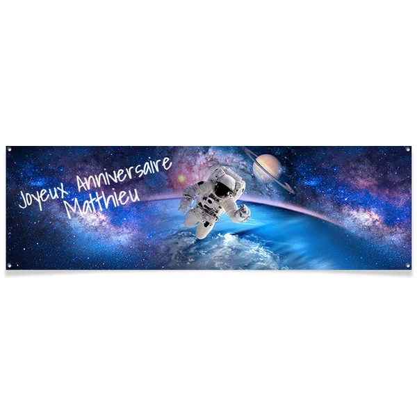 Bannière à personnaliser - Astronaute