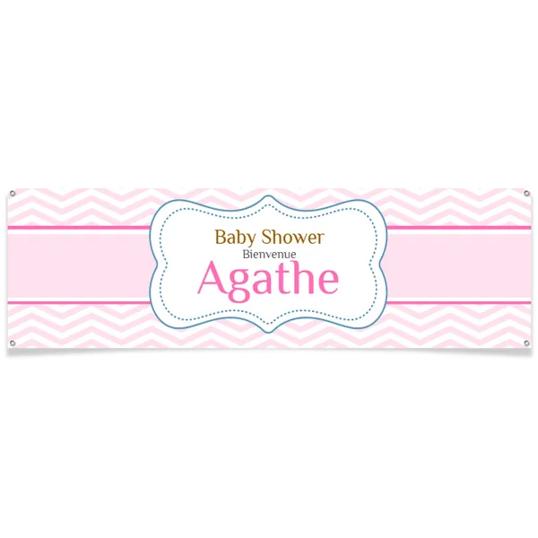 Bannière à personnaliser - Baby Shower Fille