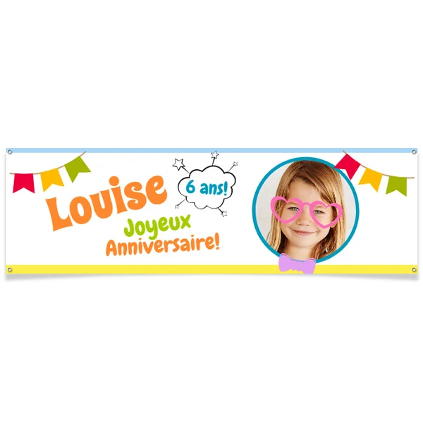 Bannière à personnaliser - Photo Booth Fille