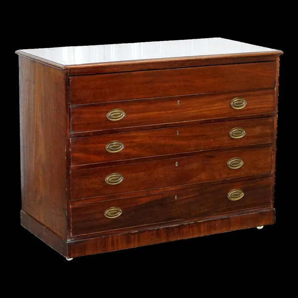 Bibliothèque bureau bois massif avec slope en cuir, Robert Gillows II 1790