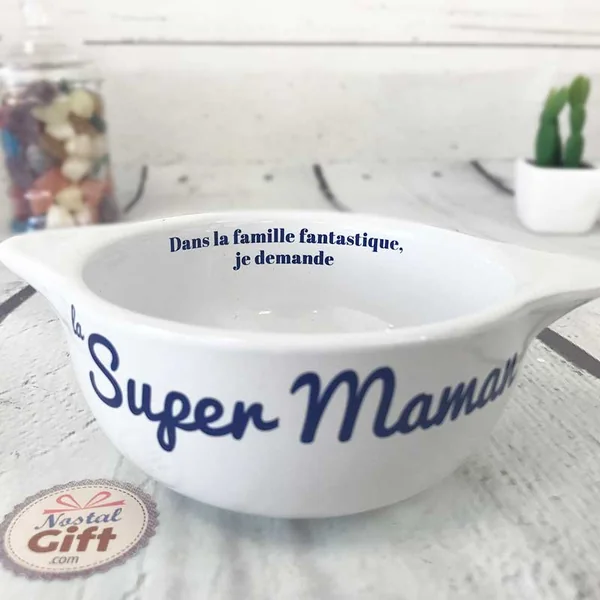 Bol Breton "La super Maman" - Cadeau maman