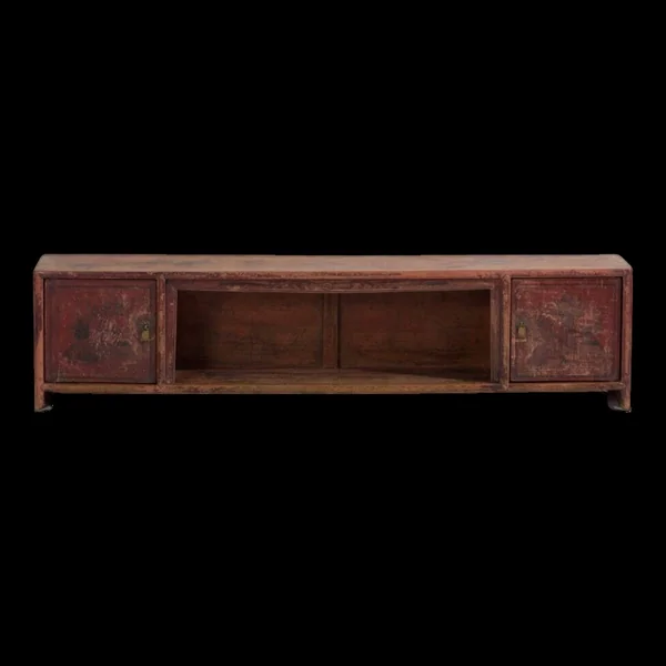 Buffet bas ancien en bois de pin – Chine, circa 1930