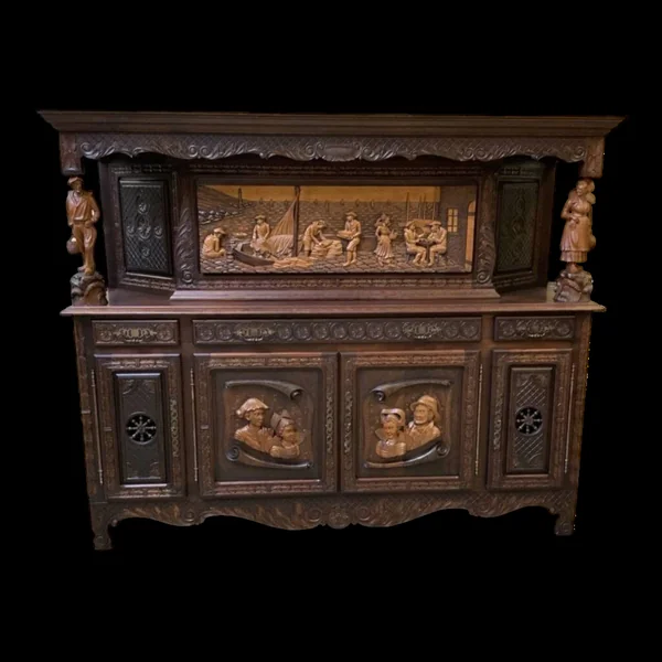 Buffet crédence en bois, 1945