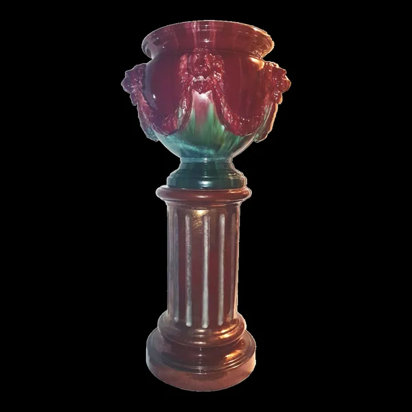 CACHE POT SUR COLONNE CLEMENT MASSIER