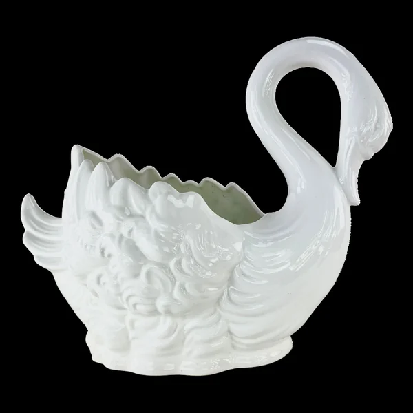 Cache-pot en céramique en forme de cygne, circa 1970