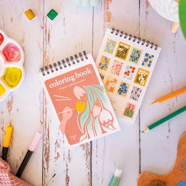 Carnet de coloriage Floral - Format A6