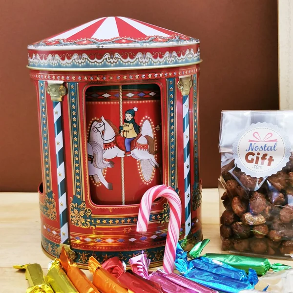 Carrousel boîte a musique de Noël - Confiseries