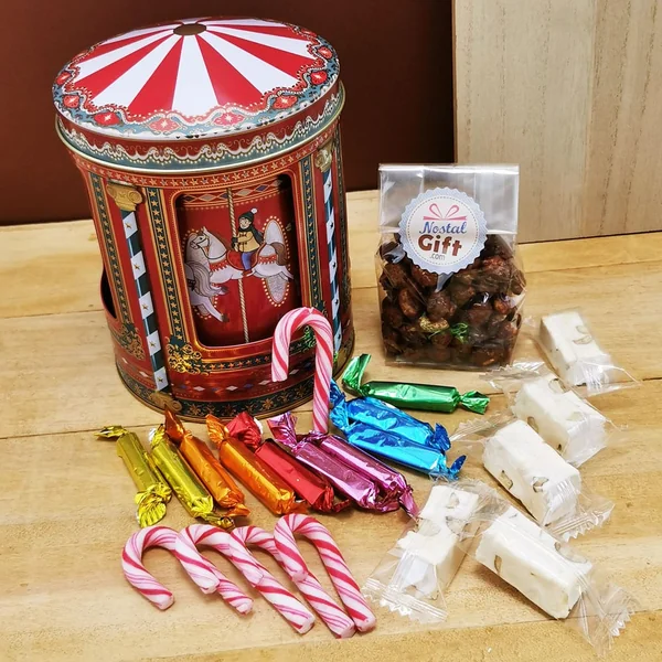 Carrousel boîte a musique de Noël - Confiseries