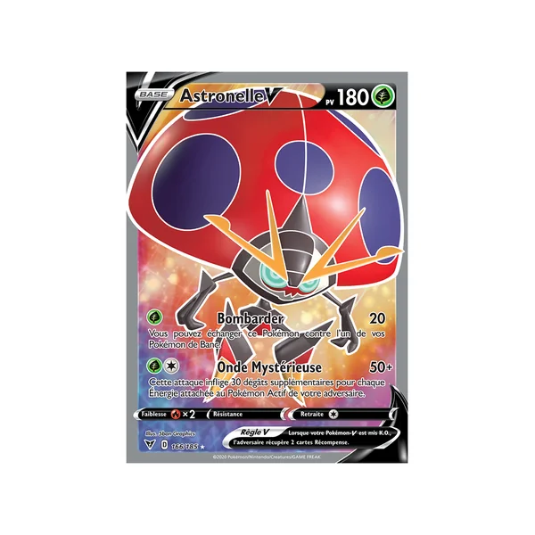 Carte Pokémon Astronelle-V 166/185 Ultra Rare Voltage Éclatant