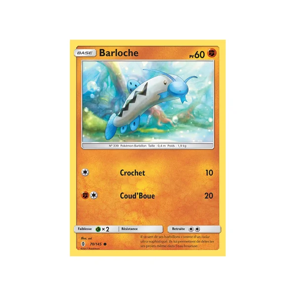Carte Pokémon Barloche 70/145 Commune Gardiens Ascendants