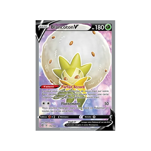 Carte Pokémon Blancoton-V 176/192 Ultra Rare Clash des Rebelles