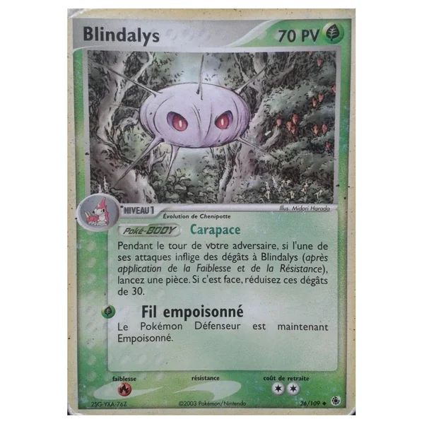 Carte Pokémon Blindalys 26/109 Peu commune Rubis & Saphir