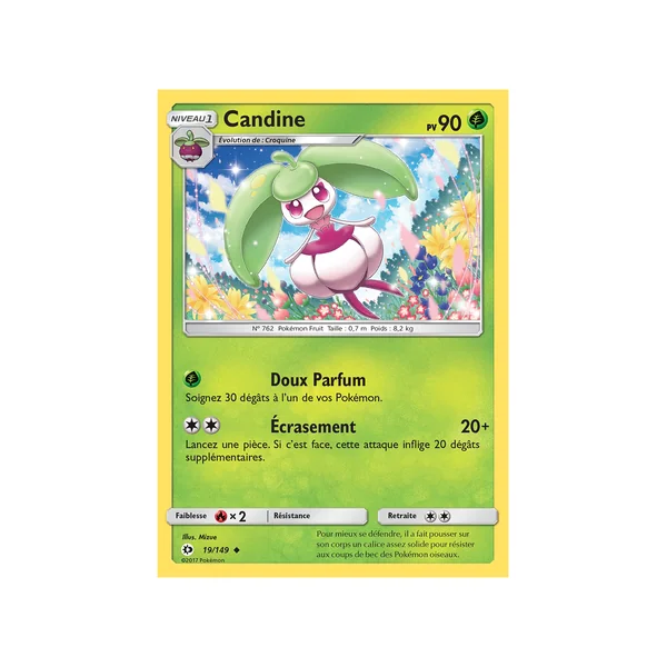 Carte Pokémon Candine 19/149 Peu commune Soleil et Lune (JCC)