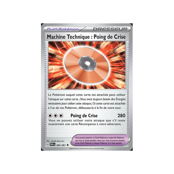 Carte Pokémon Capsule Technique : Poing de Crise 090/091 Peu commune Destinées de Paldea