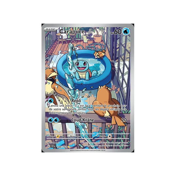 Carte Pokémon Carapuce 148/142 AR Couronne Stellaire