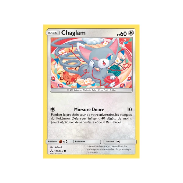 Carte Pokémon Chaglam 108/156 Commune Ultra-Prisme