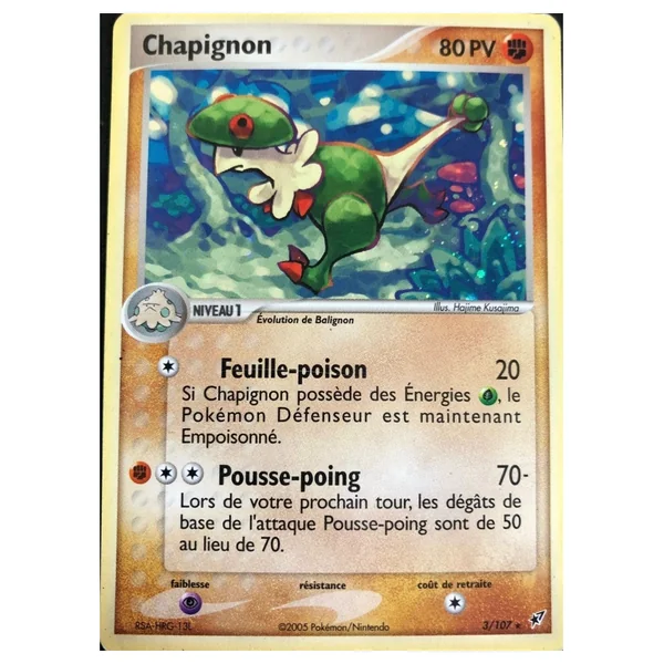 Carte Pokémon Chapignon 3/107 Holographique Deoxys