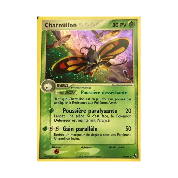 Carte Pokémon Charmillon 2/109 Holographique Rubis & Saphir
