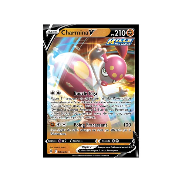 Carte Pokémon Charmina-V 083/203 Ultra Rare Évolution Céleste