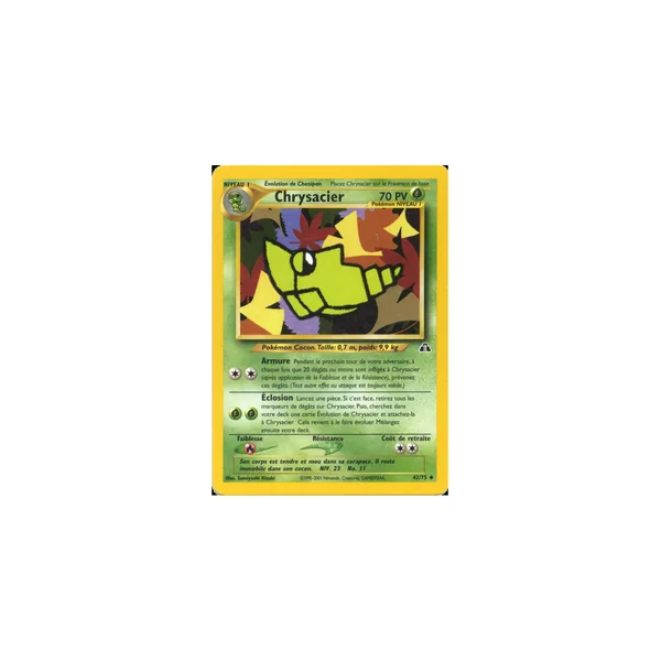 Carte Pokémon Chrysacier 42/75 Peu commune Neo Discovery