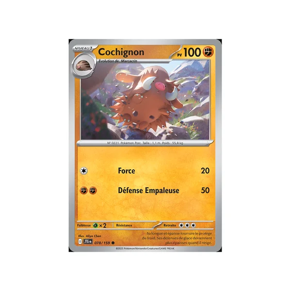 Carte Pokémon Cochignon 078/159 Commune Aventures Ensemble