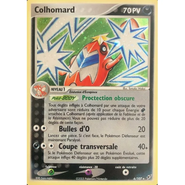 Carte Pokémon Colhomard 6/107 Holographique Deoxys